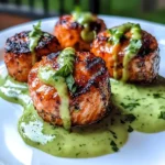 Salmon Balls with Creamy Avocado Sauce: Healthy Dinner Ideas