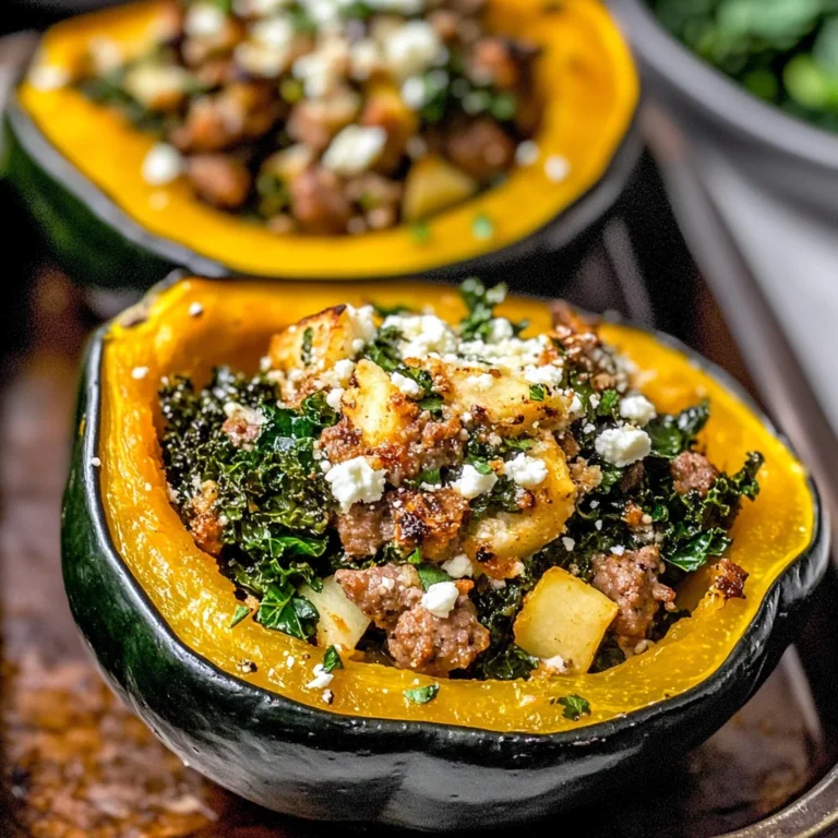 Sausage-Stuffed Acorn Squash