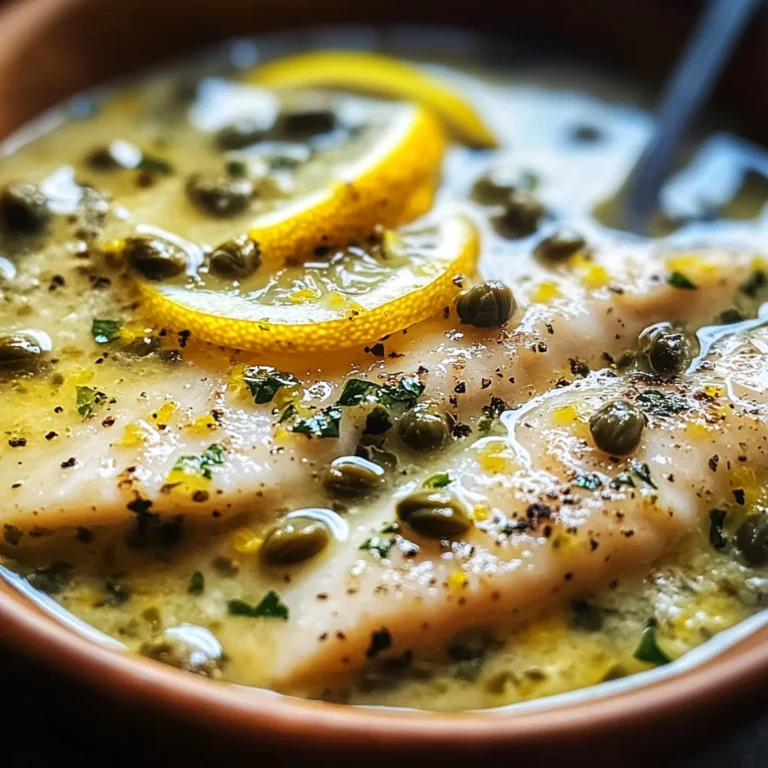 Simple Lemon Caper Sauce
