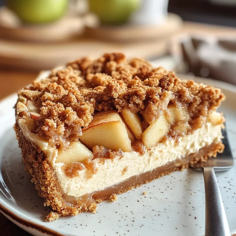 Apple Crumble Cheesecake