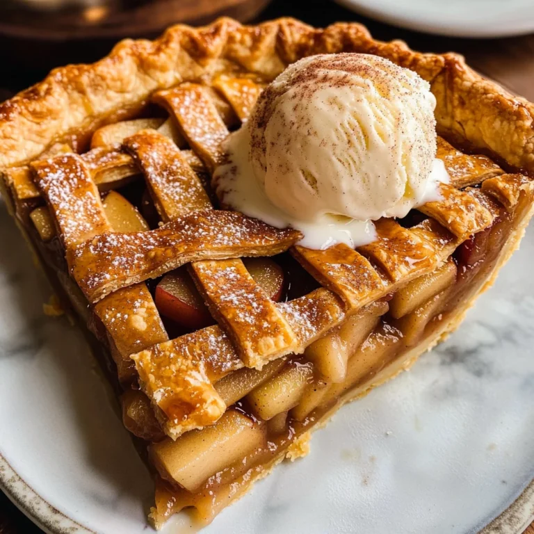 Apple Pie à la Mode (Apple Pie with Ice Cream Recipe)