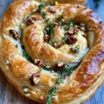 Blue Cheese Walnut Thyme Puff Pastry Twirl Recipe