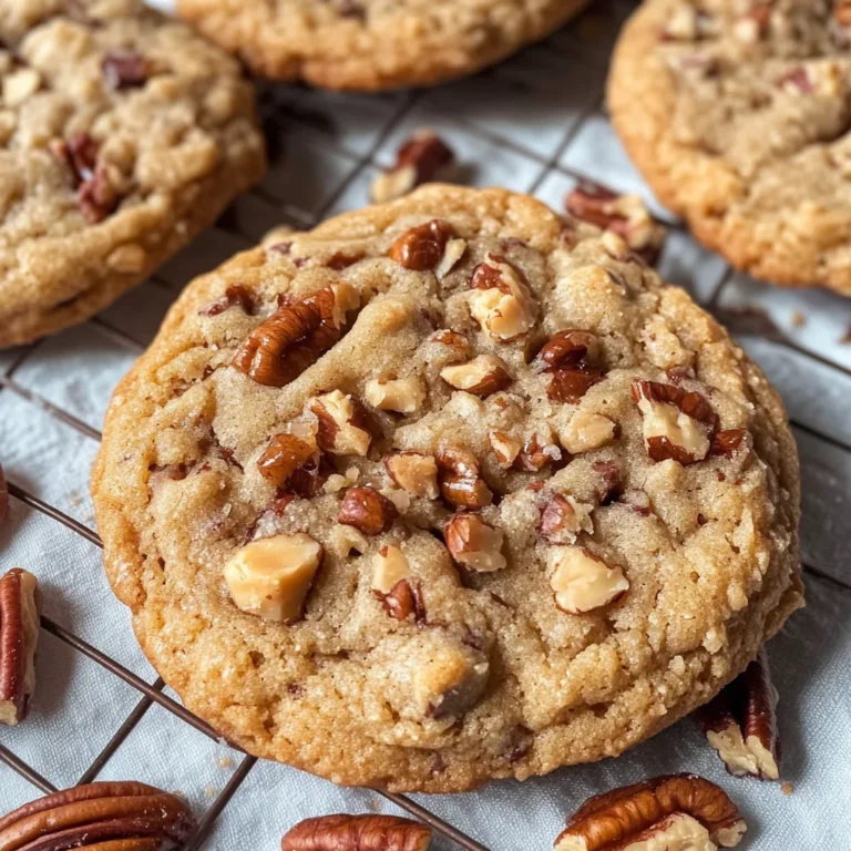 Bourbon Toffee Cookies