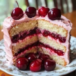 Cherry Layer Cake with Cherry Cream Cheese Frosting