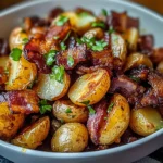 Crispy Bacon Honey Roasted Potatoes