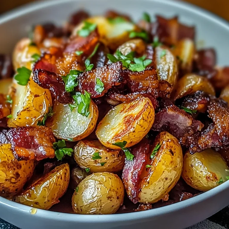 Crispy Bacon Honey Roasted Potatoes