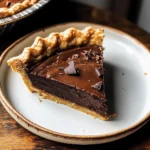 Dark Chocolate Chess Pie