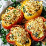 Herby Ricotta Stuffed Peppers