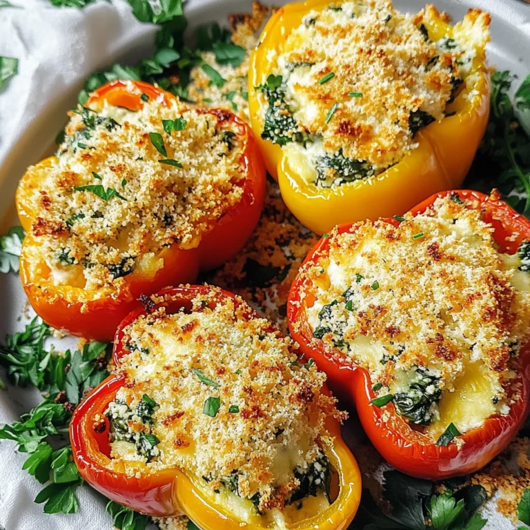 Herby Ricotta Stuffed Peppers