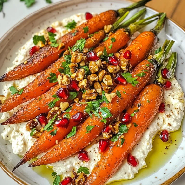 Roasted Carrots with Vegan Ricotta