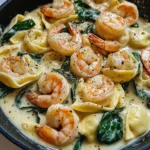 Shrimp Tortellini with Garlic Sauce
