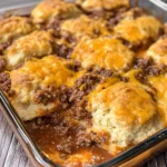Sloppy Joe Biscuit Casserole
