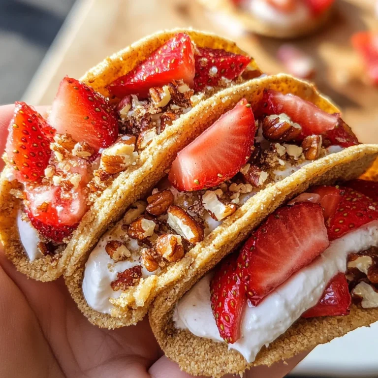 Strawberry Crunch Cheesecake Tacos