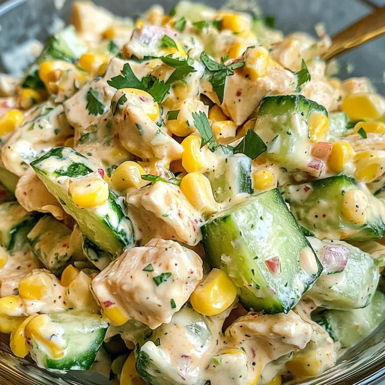 Street Corn Creamy Cucumber Salad