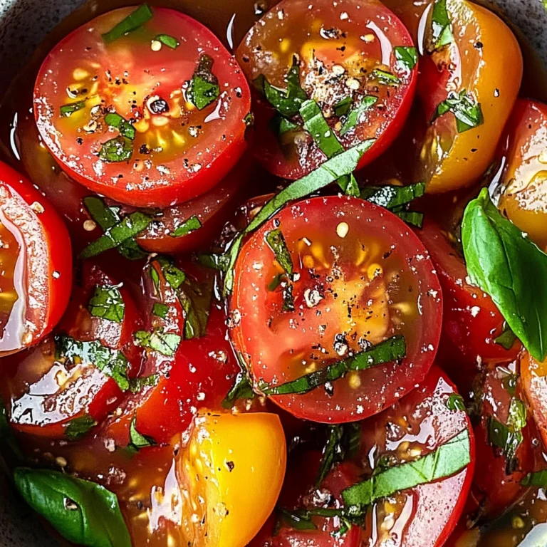 Zesty Marinated Tomatoes