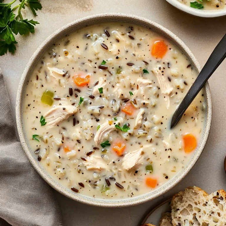 Creamy Crockpot Chicken Wild Rice Soup: Cozy Comfort in a…