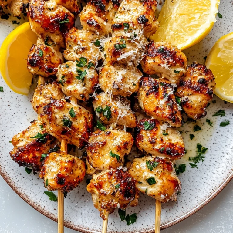 Garlic Parmesan Chicken Skewers: Flavor Explosion Awaits