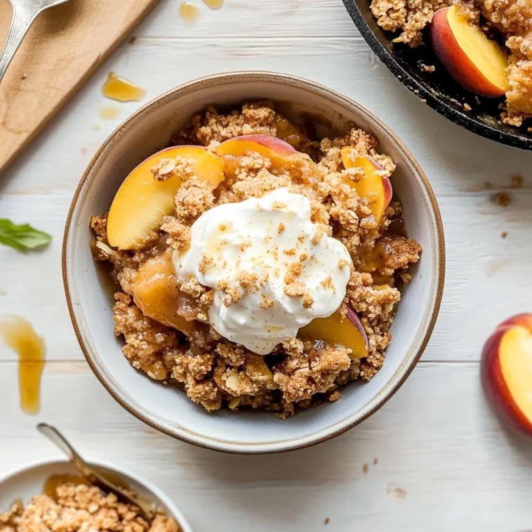 Peach Crisp: Sweet and Crunchy Delight Awaits You