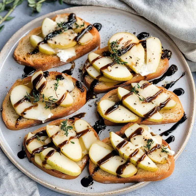 Pear and Brie Crostini: The Ultimate Easy Appetizer