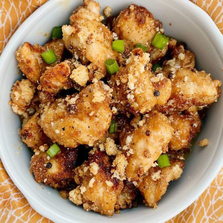Printable Salt and Pepper Chicken Recipe Card: Crunchy De…