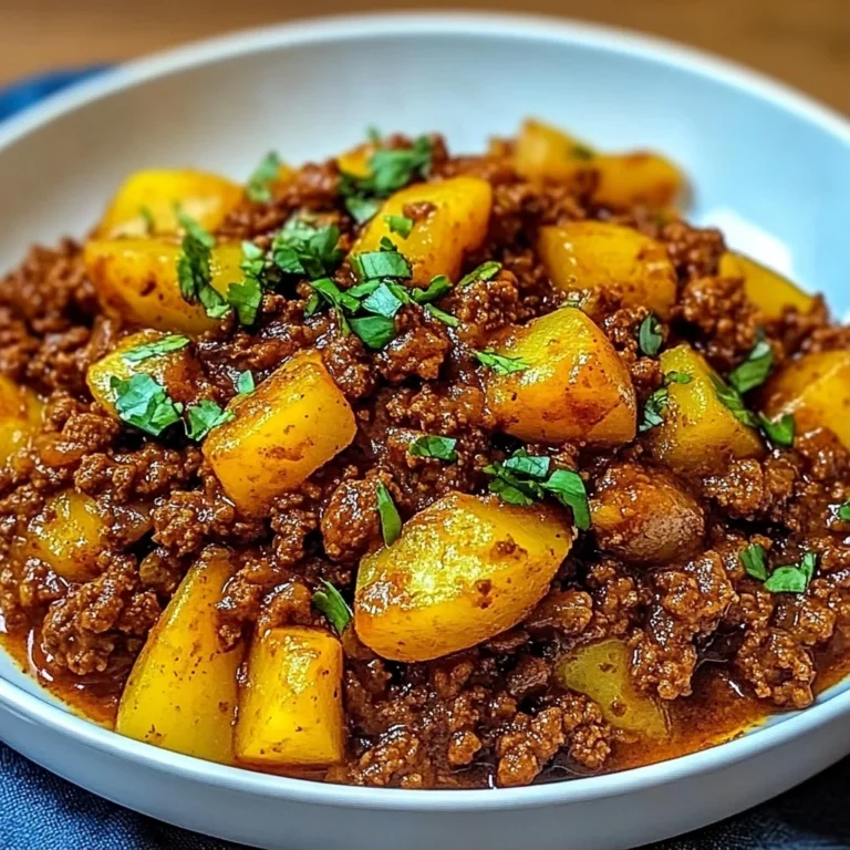 Aloo Keema Ground Meat with Potatoes: Comforting Delight