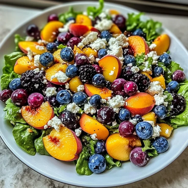 Blueberry Peach Feta Salad: Refreshingly Delicious Summer…