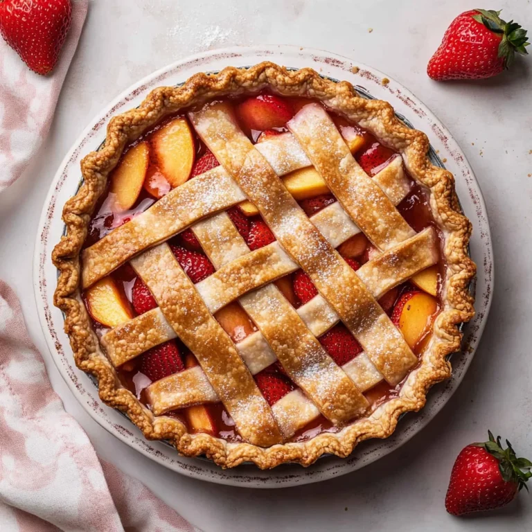 Brown Butter Strawberry Peach Pie: A Slice of Heaven