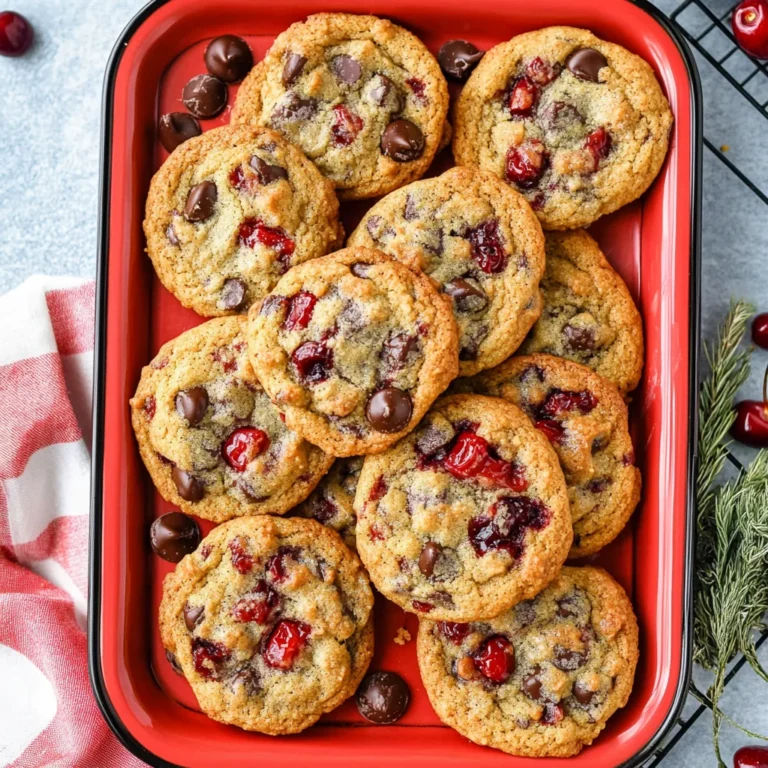 Chewy Cherry Chocolate Chip Cookies with Mocha Chips Delight
