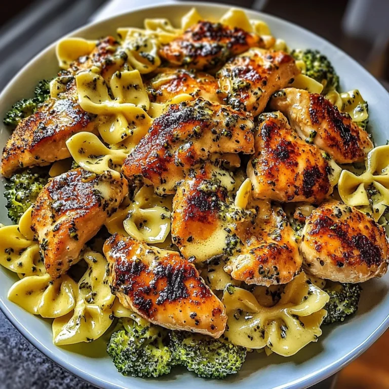Cowboy Butter Lemon Bowtie Chicken with Broccoli: Zesty D…