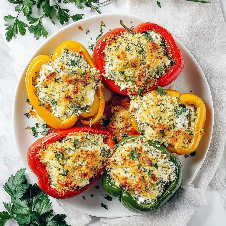 Herby Ricotta Stuffed Peppers: A Flavorful Delight