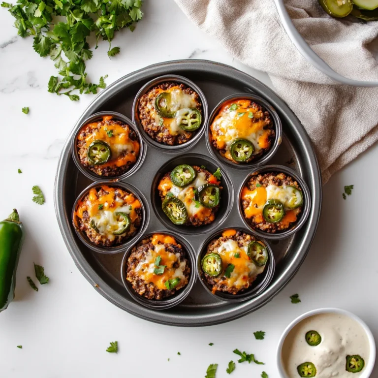 High Protein Jalapeño Popper Cheeseburger Bites: Savory D…