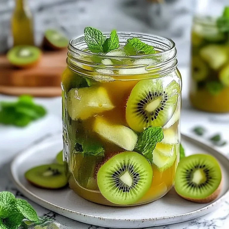 Kiwi Mint Cold Brew Green Tea: Refreshingly Invigorating