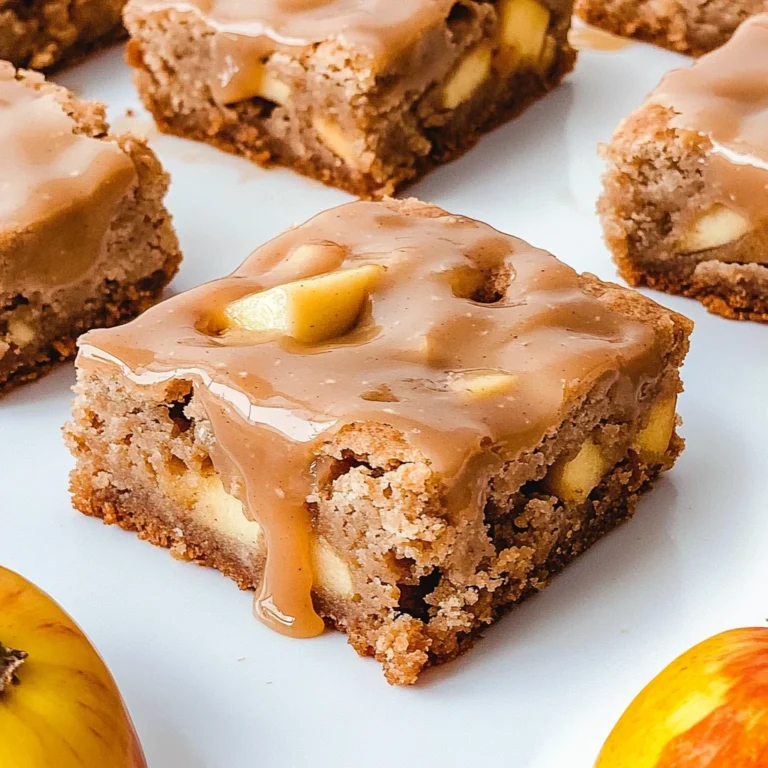 Maple Glazed Apple Blondies: A Cozy Delight