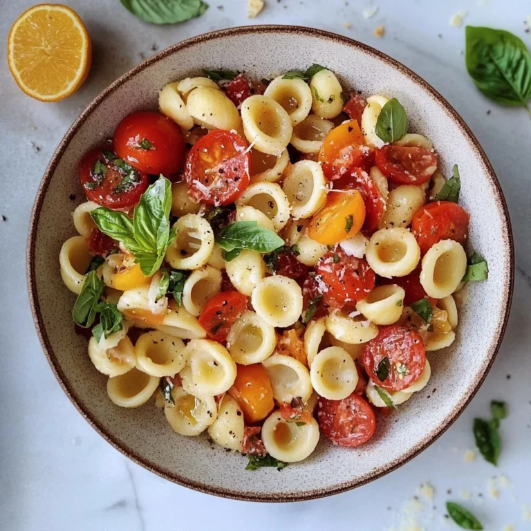 Orecchiette Bruschetta Pasta Salad: Fresh and Flavorful D…