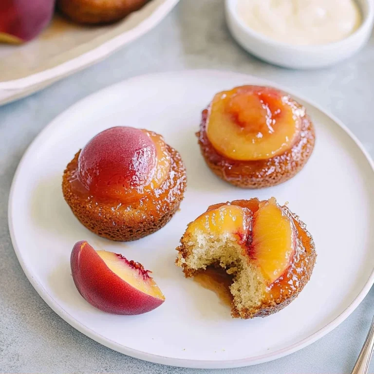 Peach Upside Down Mini Cakes: A Juicy Delight to Savor
