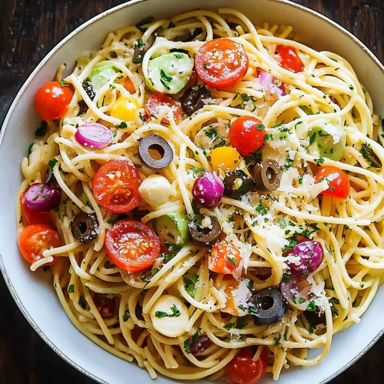 Spaghetti Salad: Refreshingly Tangy and Satisfying