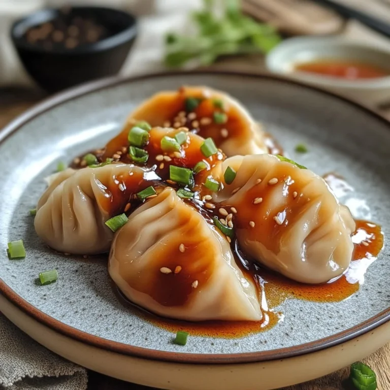 Steamed Dumplings with The Best Dumpling Sauce: Irresisti…