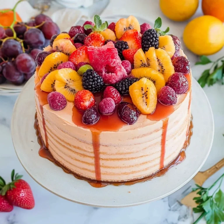 Summer Fruit Sangria Cake Recipe: Refreshingly Delicious