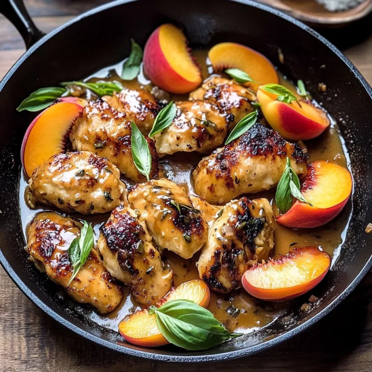 Thai Peach Chicken: Sweet and Savory Delight