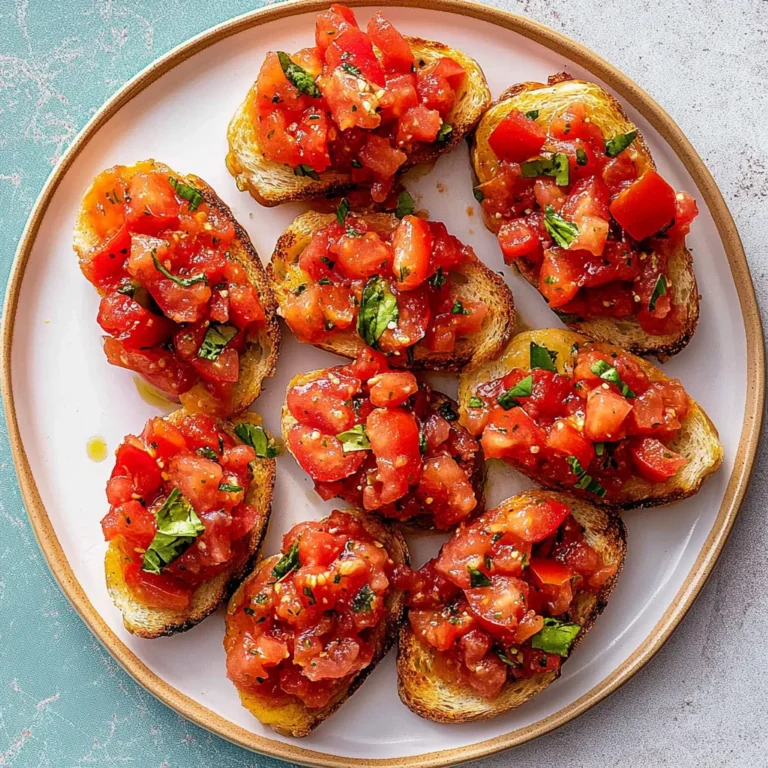 Tomato Bruschetta Recipe: Fresh and Flavorful Delight