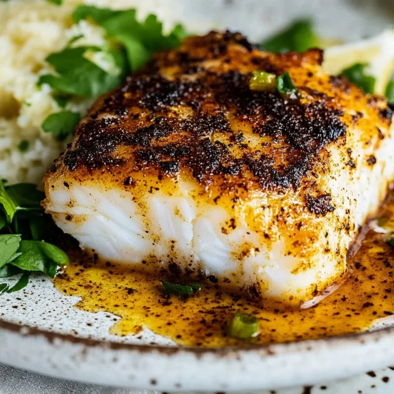 Baked Blackened Cod: A Bold and Zesty Delight