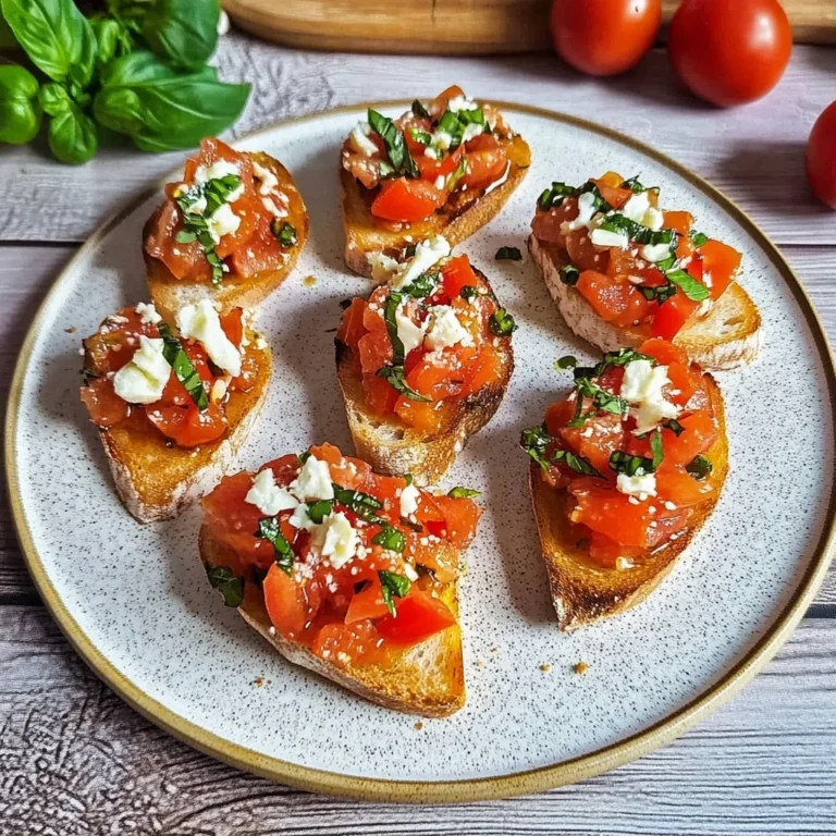 Bruschetta mit Tomaten und Knoblauchöl: Savory Delight
