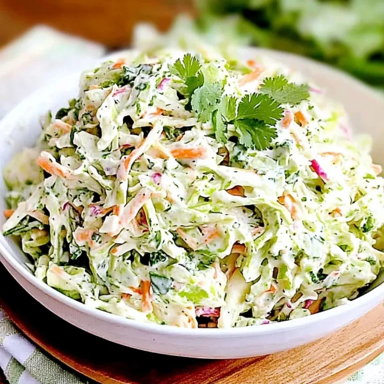 Creamy Cilantro Lime Coleslaw: Zesty and Satisfying Delight