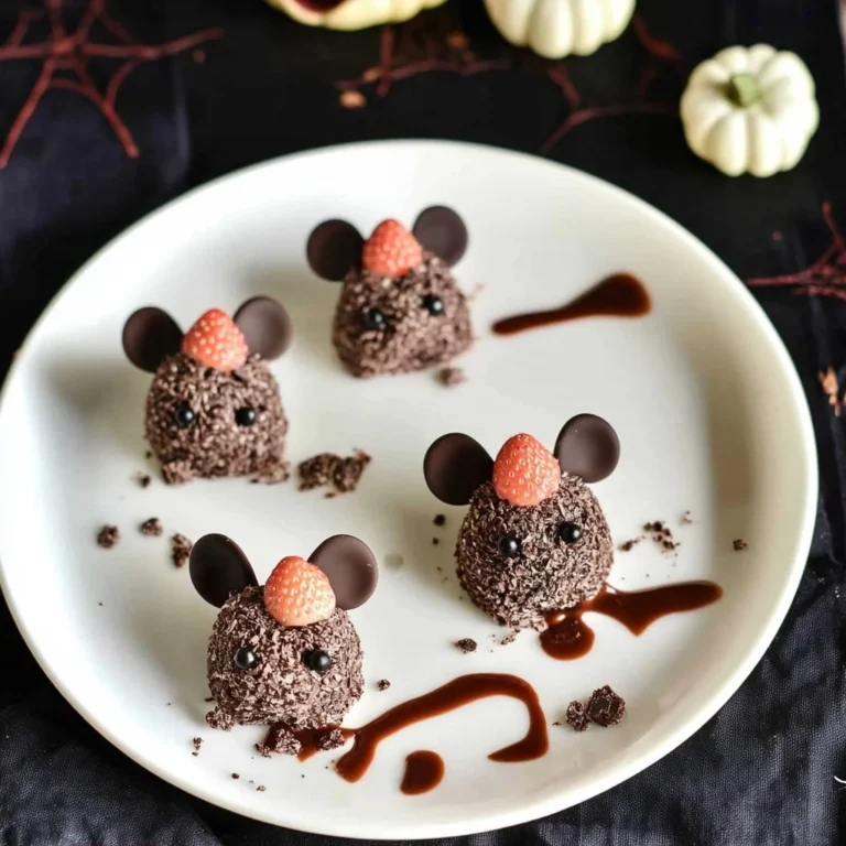 Halloween Dessert – Adorable Strawberry and Chocolate Fud…