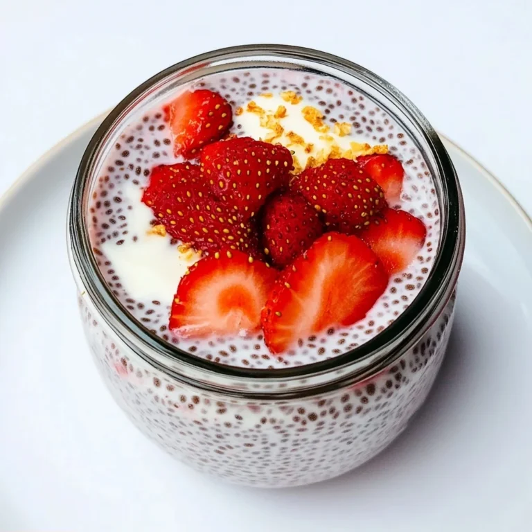 Homemade Strawberry Cheesecake Chia Seed Pudding: Indulge…