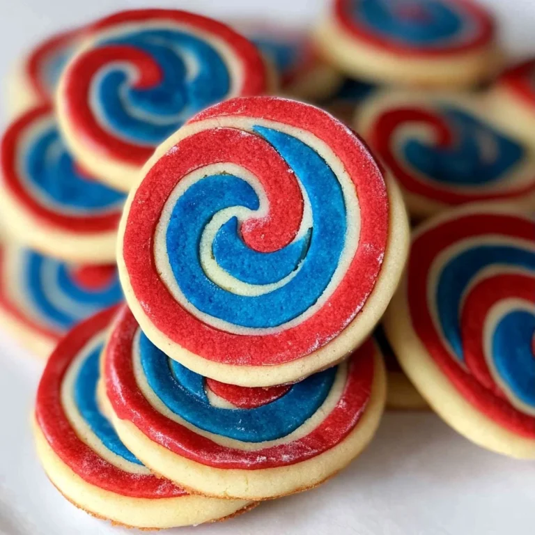 Red, White and Blue Pinwheel Icebox Cookies: Irresistible…