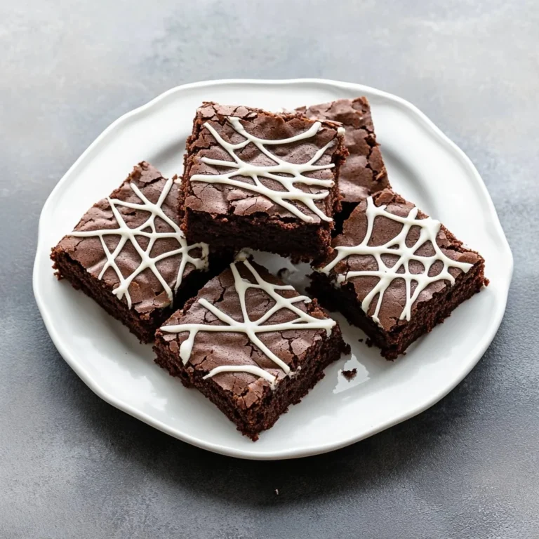 Spider Web Brownies: Spookily Indulgent Treats for Halloween