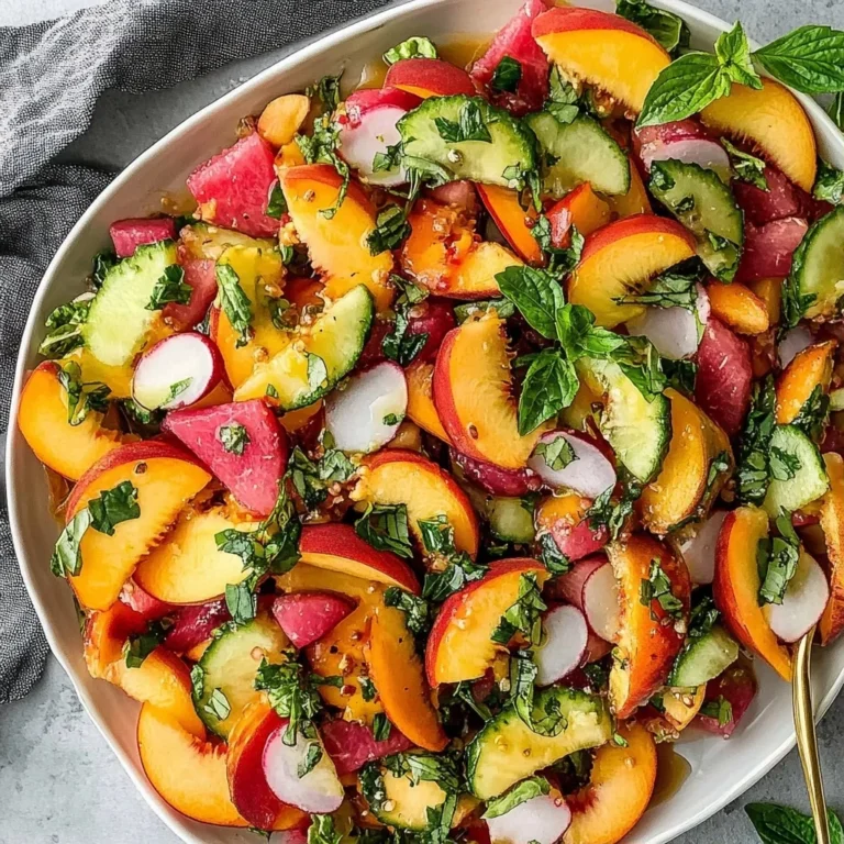 The Peach Watermelon Salad That Tastes Like Summer Bliss