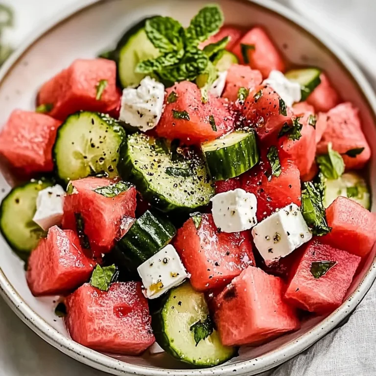 Watermelon Salad: Refreshingly Sweet and Savory Delight